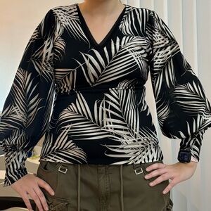 White House Black Market long-sleeve blouse